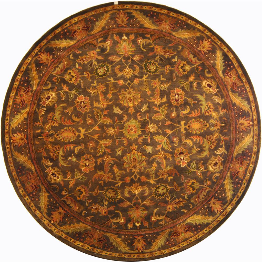 ANTIQUITY, GREEN / GOLD, 8' X 8' Round, Area Rug, AT52K-8R. Picture 1