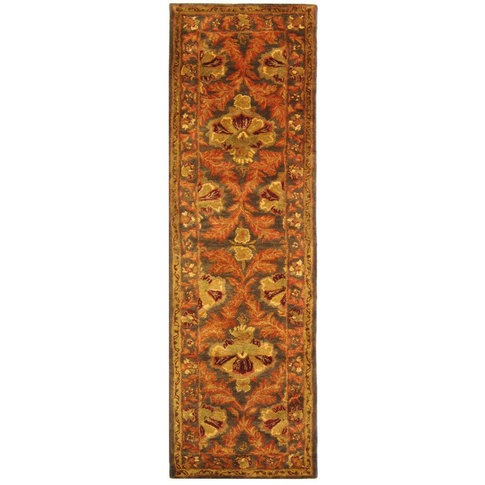 ANTIQUITY, SAGE / GOLD, 2'-3" X 8', Area Rug. Picture 1