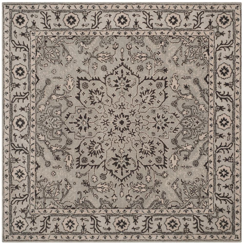 ANTIQUITY, GREY / BEIGE, 6' X 6' Square, Area Rug. Picture 1