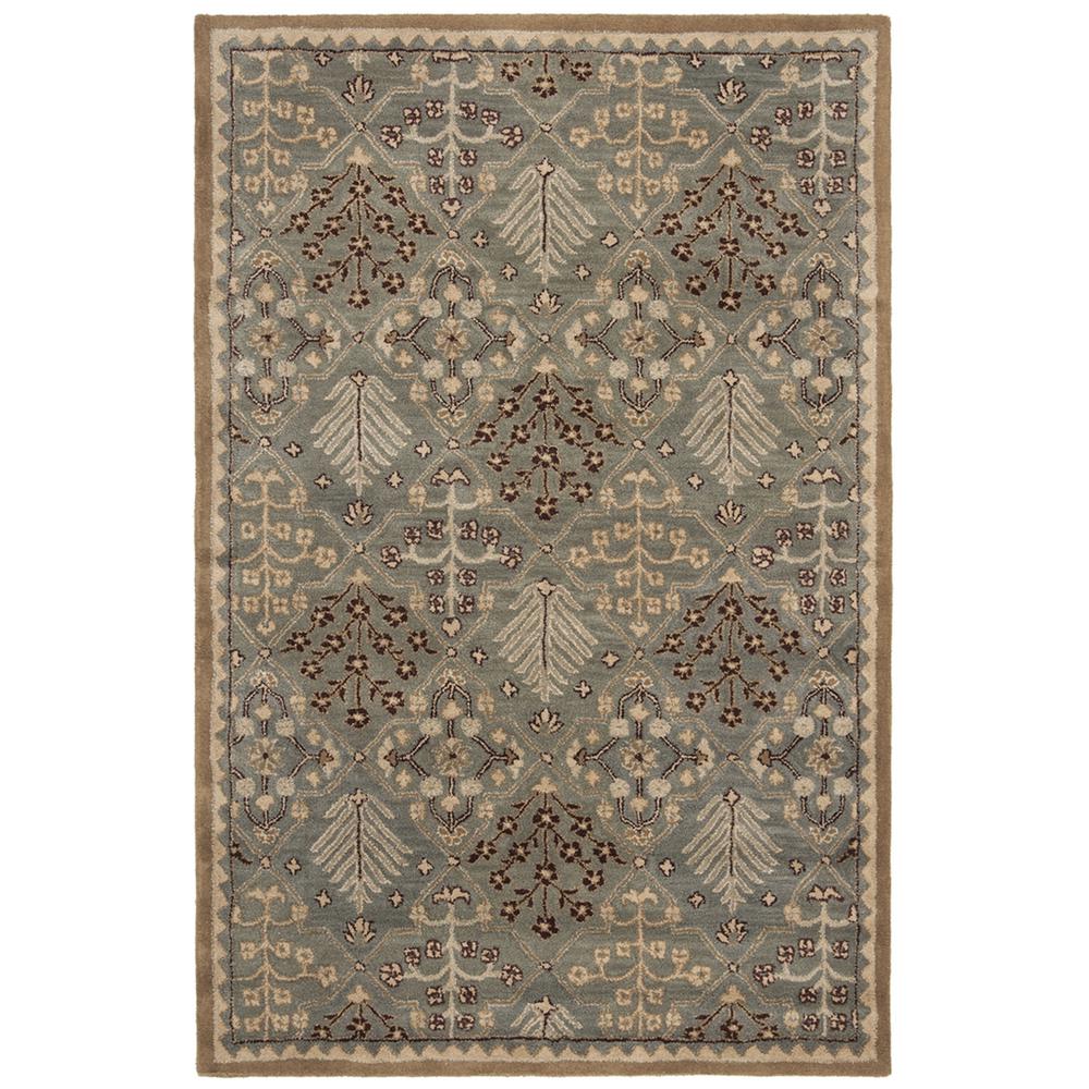 ANTIQUITY, LIGHT BLUE / GOLD, 5' X 8', Area Rug. Picture 1