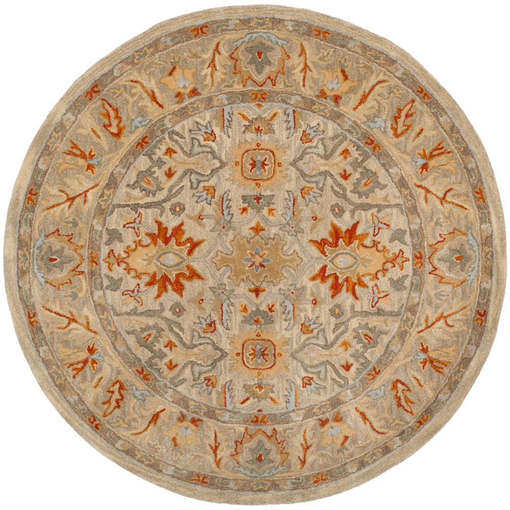 ANTIQUITY, BEIGE / MULTI, 6' X 6' Round, Area Rug, AT63A-6R. Picture 1