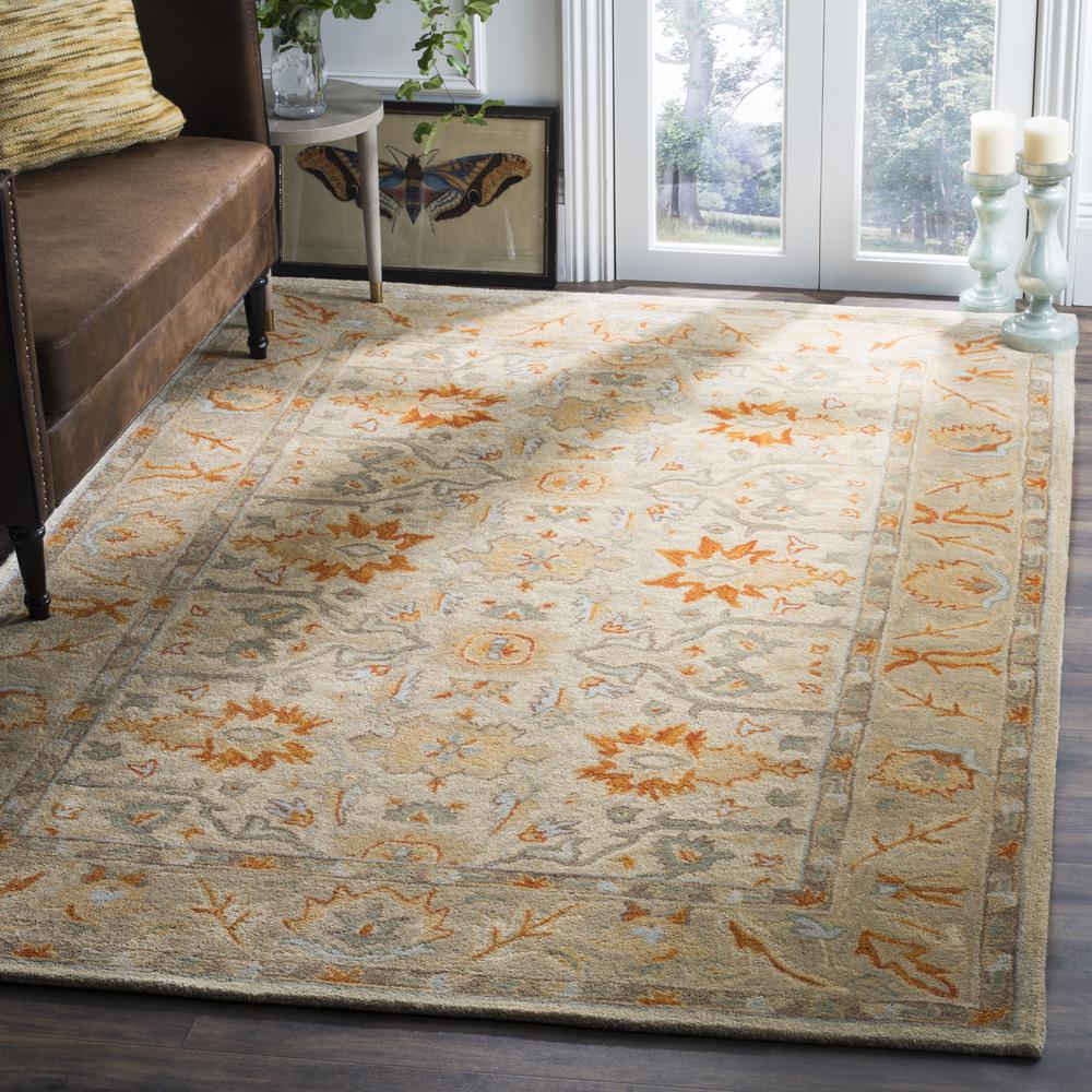 ANTIQUITY, BEIGE / MULTI, 6' X 9', Area Rug, AT63A-6. Picture 6