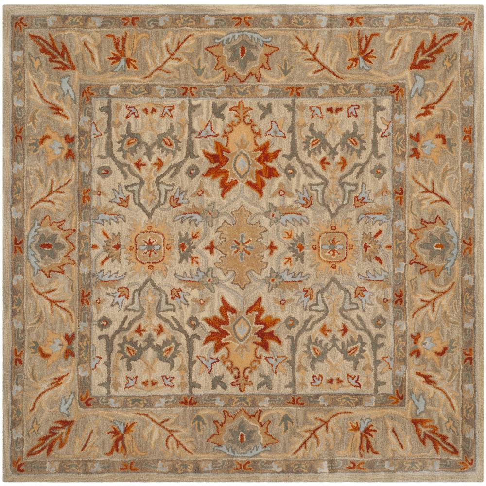 ANTIQUITY, BEIGE / MULTI, 6' X 6' Square, Area Rug, AT63A-6SQ. Picture 1