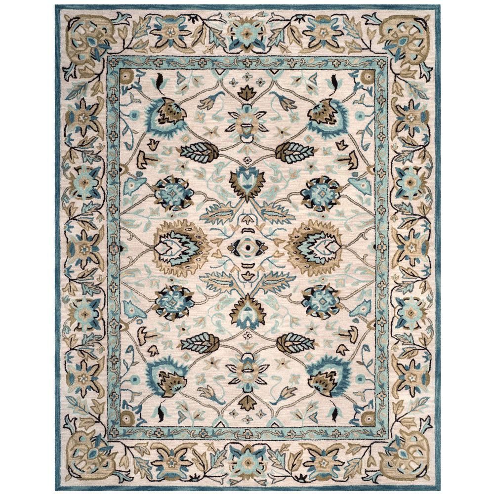 ANTIQUITY, PEACOCK / BLUE, 8' X 10', Area Rug. The main picture.