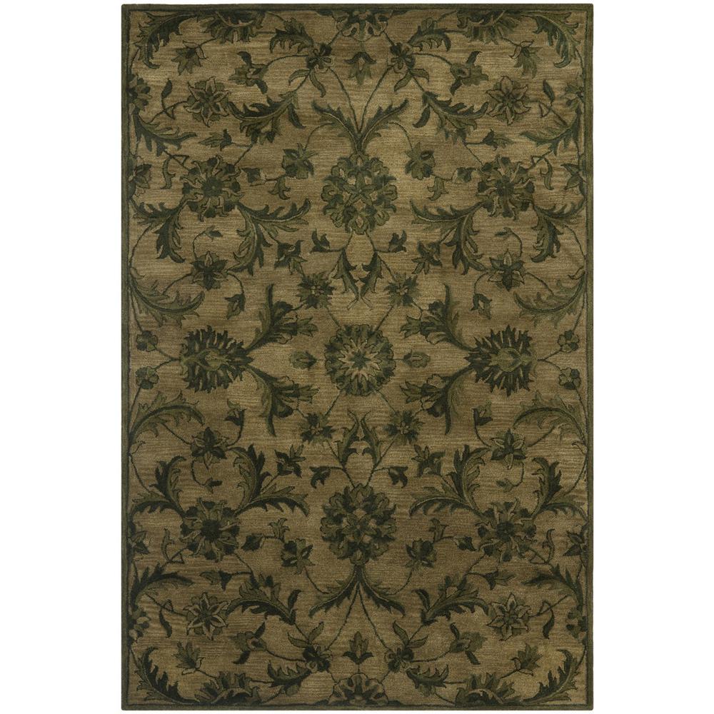 ANTIQUITY, OLIVE / GREEN, 6' X 9', Area Rug. Picture 1