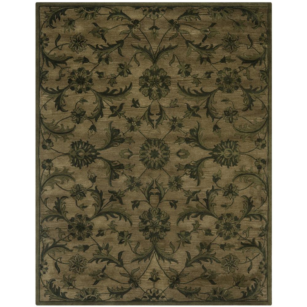 ANTIQUITY, OLIVE / GREEN, 7'-6" X 9'-6", Area Rug. Picture 1
