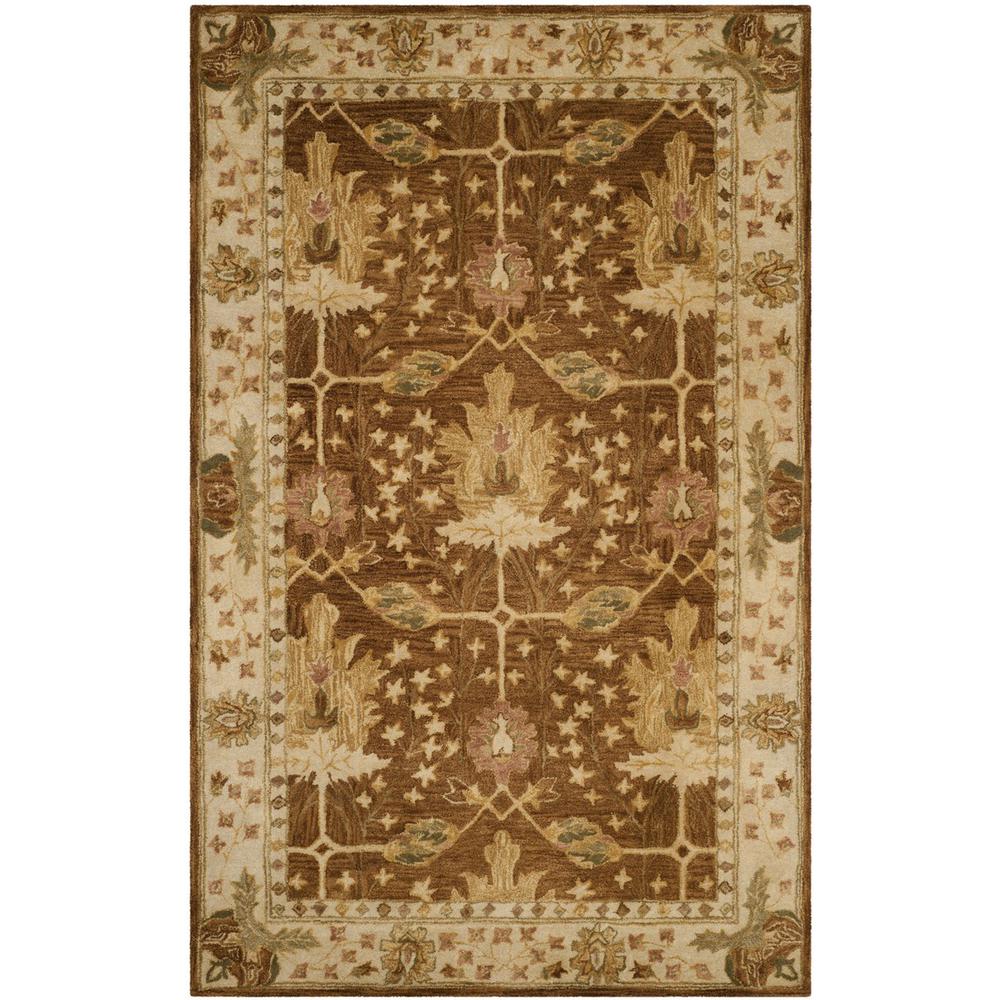 ANTIQUITY, BROWN / BEIGE, 5' X 8', Area Rug, AT840B-5. The main picture.