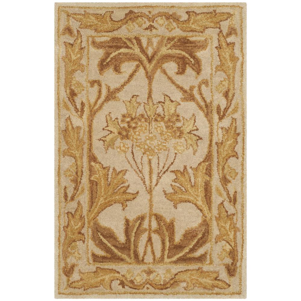 ANTIQUITY, BEIGE / GOLD, 2' X 3', Area Rug. Picture 1