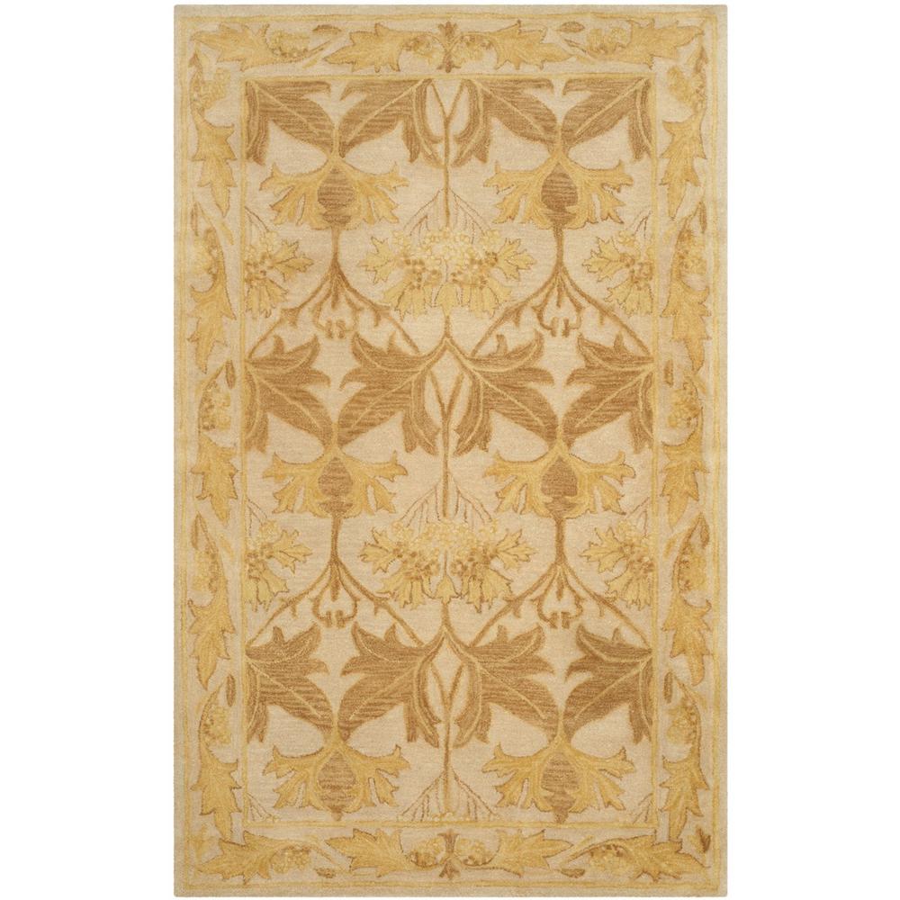 ANTIQUITY, BEIGE / GOLD, 5' X 8', Area Rug. Picture 1