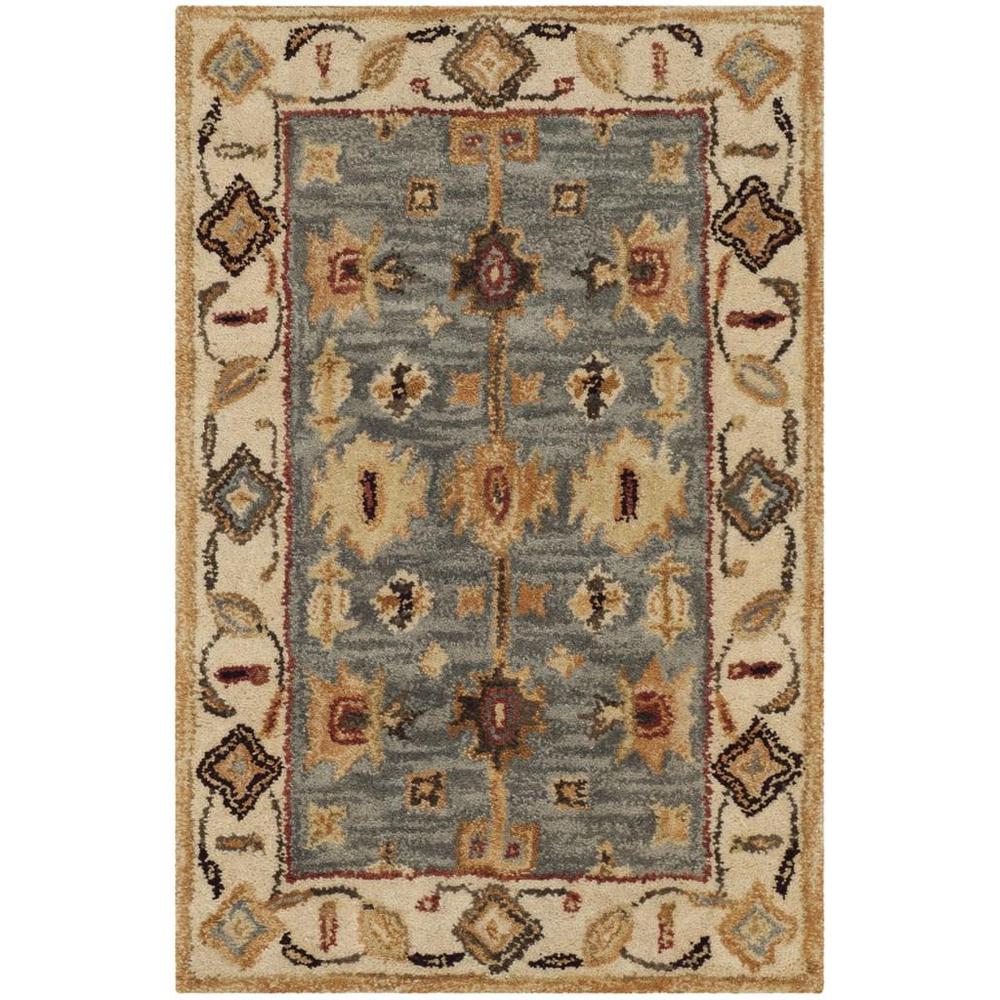 ANTIQUITY, BLUE / IVORY, 2' X 3', Area Rug, AT847A-2. The main picture.