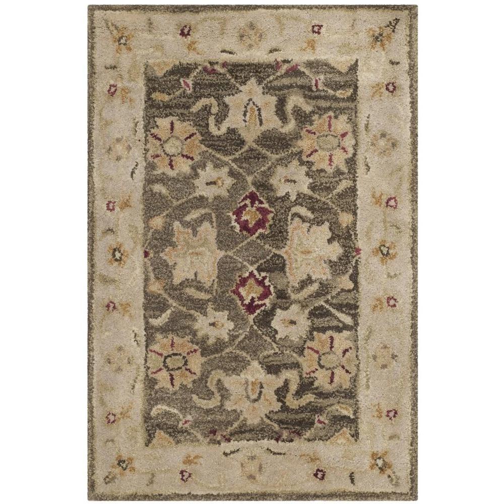 ANTIQUITY, OLIVE GREY / BEIGE, 2' X 3', Area Rug. Picture 1