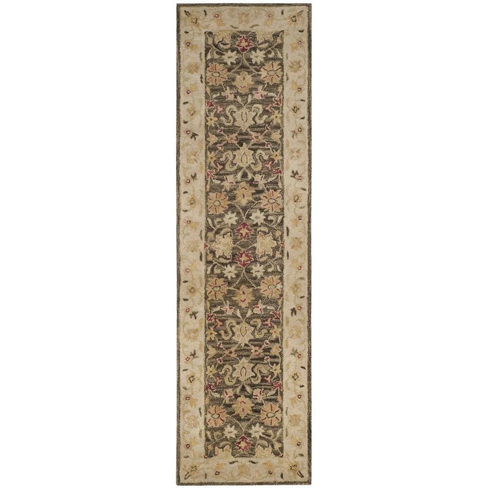 ANTIQUITY, OLIVE GREY / BEIGE, 2'-3" X 12', Area Rug. Picture 1