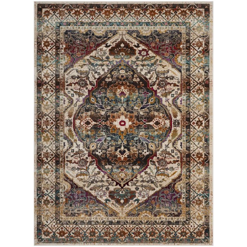 BALDWIN, IVORY / TEAL, 10' X 14', Area Rug, BDN189B-10. Picture 1