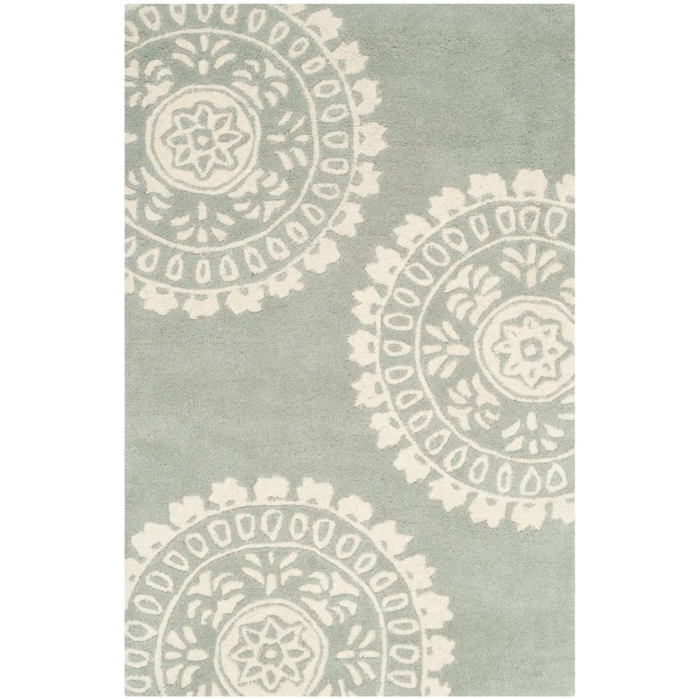 BELLA, GREY / IVORY, 2'-6" X 4', Area Rug, BEL121A-24. The main picture.