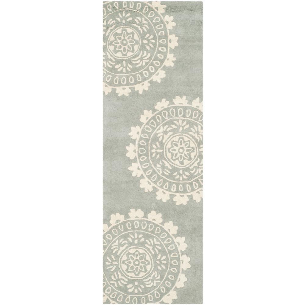 BELLA, GREY / IVORY, 2'-3" X 7', Area Rug, BEL121A-27. The main picture.