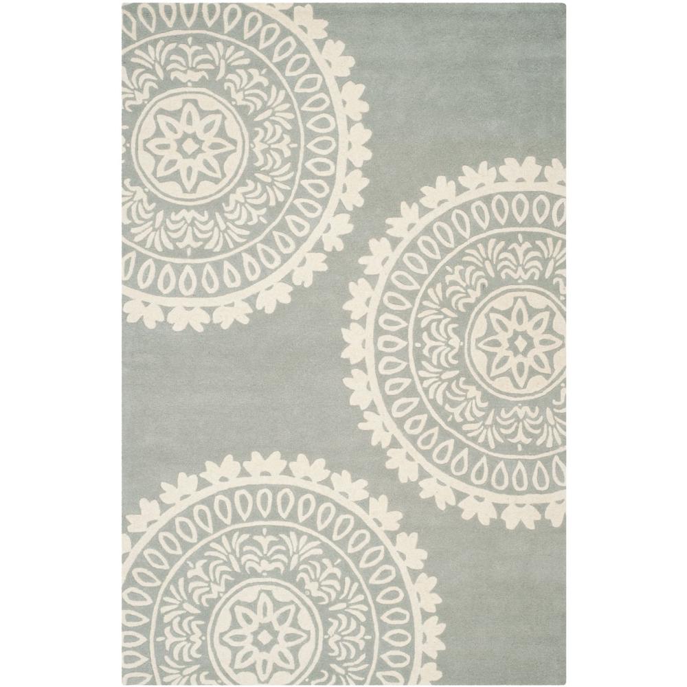 BELLA, GREY / IVORY, 6' X 9', Area Rug, BEL121A-6. Picture 1