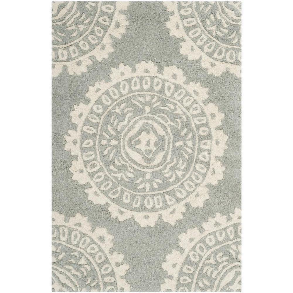 BELLA, GREY / IVORY, 2' X 3', Area Rug, BEL122A-2. Picture 1
