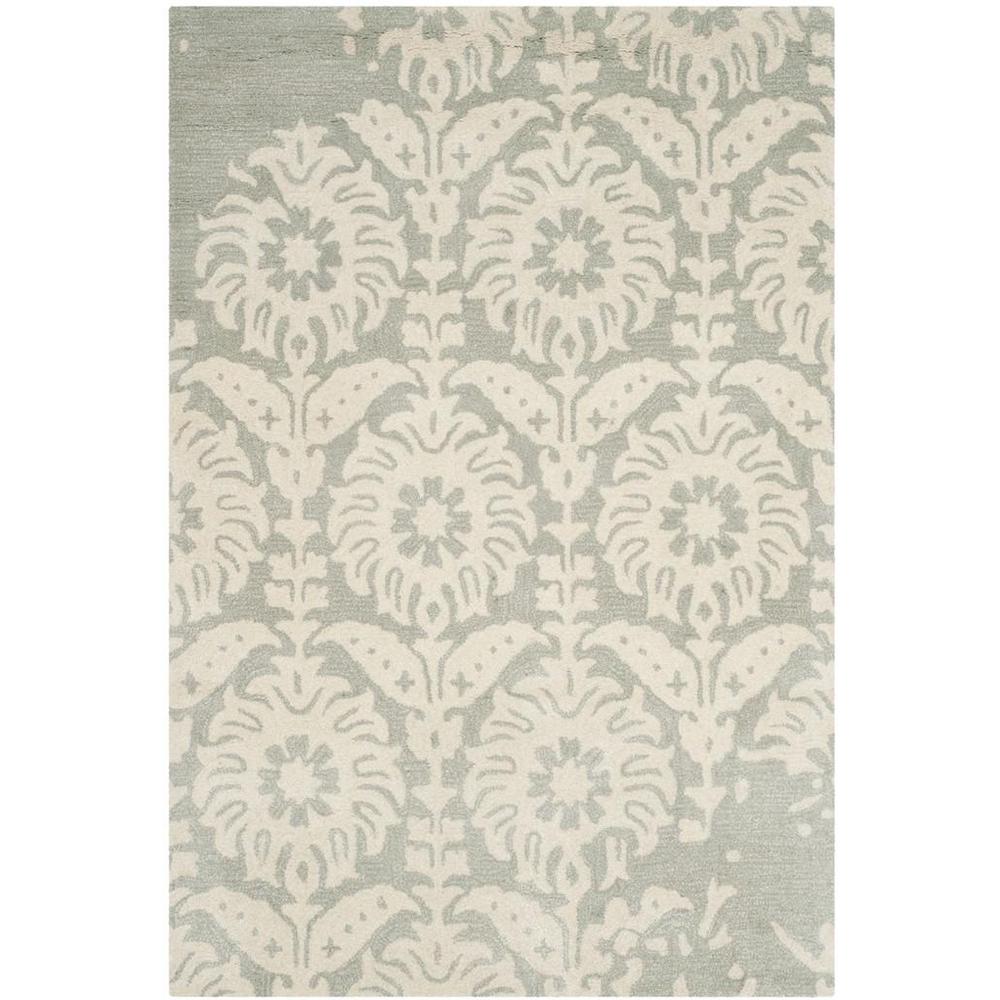 BELLA, LIGHT GREY / IVORY, 4' X 6', Area Rug. Picture 1