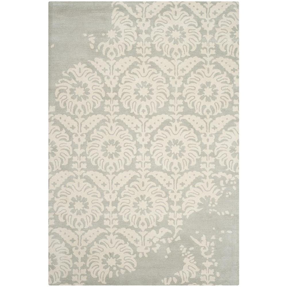 BELLA, LIGHT GREY / IVORY, 6' X 9', Area Rug. Picture 1