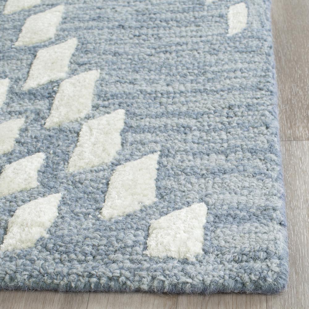 BELLA, BLUE / IVORY, 2'-3" X 9', Area Rug. Picture 1