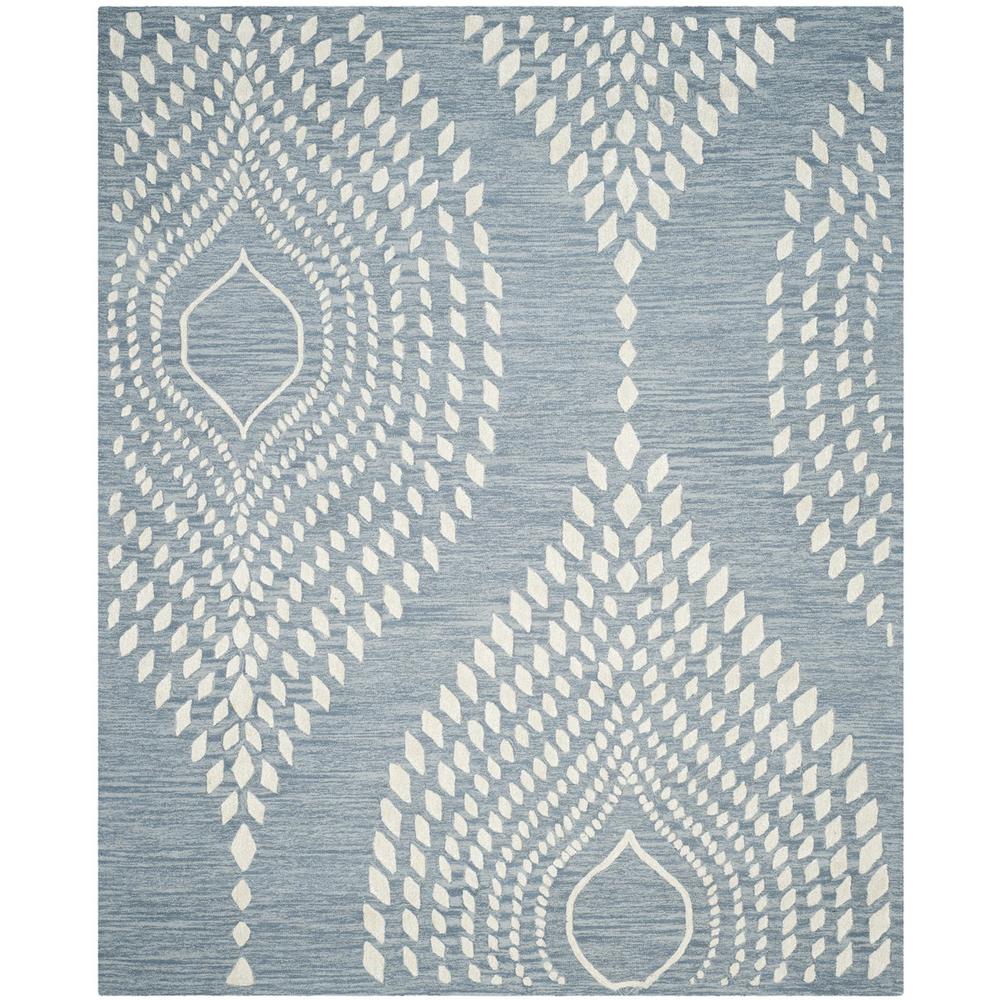 BELLA, BLUE / IVORY, 8' X 10', Area Rug, BEL126A-8. Picture 1