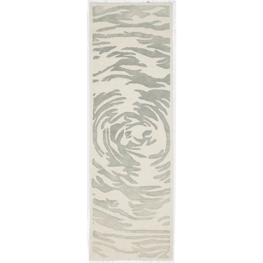 BELLA, IVORY / GREY, 2'-3" X 7', Area Rug, BEL128A-27. The main picture.