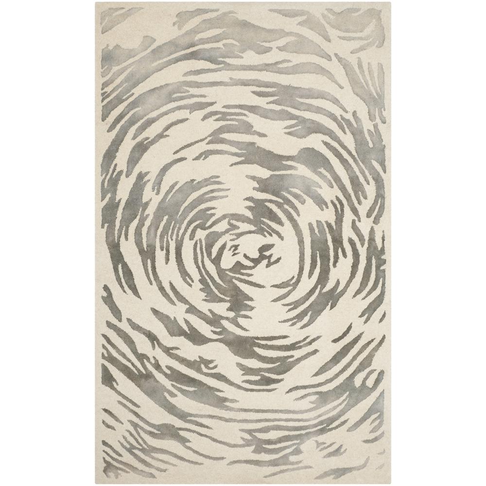 BELLA, IVORY / GREY, 5' X 8', Area Rug, BEL128A-5. Picture 1