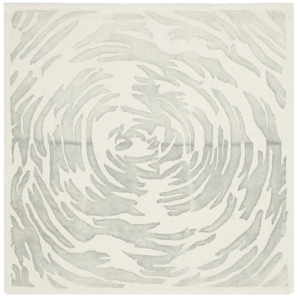 BELLA, IVORY / GREY, 5' X 5' Square, Area Rug, BEL128A-5SQ. Picture 1