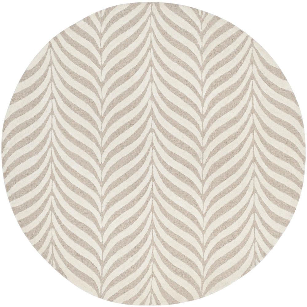 BELLA, SAND / IVORY, 5' X 5' Round, Area Rug, BEL135A-5R. Picture 1