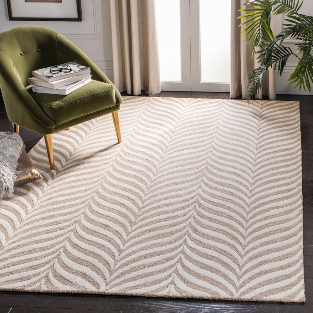 BELLA, SAND / IVORY, 6' X 9', Area Rug, BEL135A-6. Picture 5