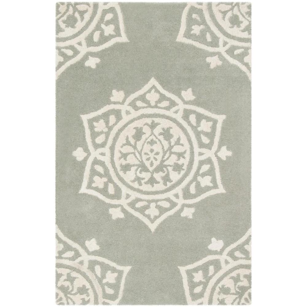BELLA, GREY / IVORY, 2'-6" X 4', Area Rug, BEL136A-24. Picture 1