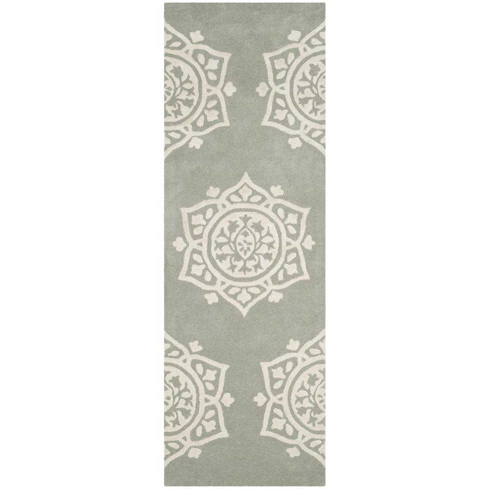 BELLA, GREY / IVORY, 2'-3" X 7', Area Rug, BEL136A-27. Picture 1