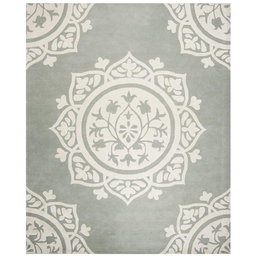 BELLA, GREY / IVORY, 8' X 10', Area Rug, BEL136A-8. Picture 1