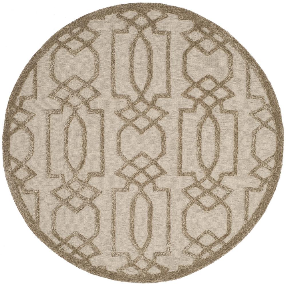 BELLA, SAND / BROWN, 5' X 5' Round, Area Rug, BEL138A-5R. Picture 1