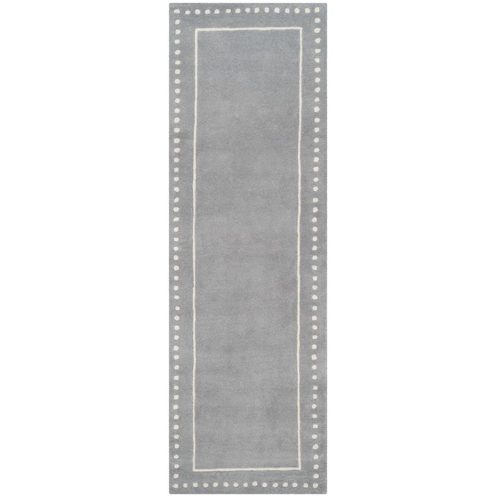 BELLA, SILVER / IVORY, 2'-3" X 7', Area Rug, BEL151D-27. Picture 1
