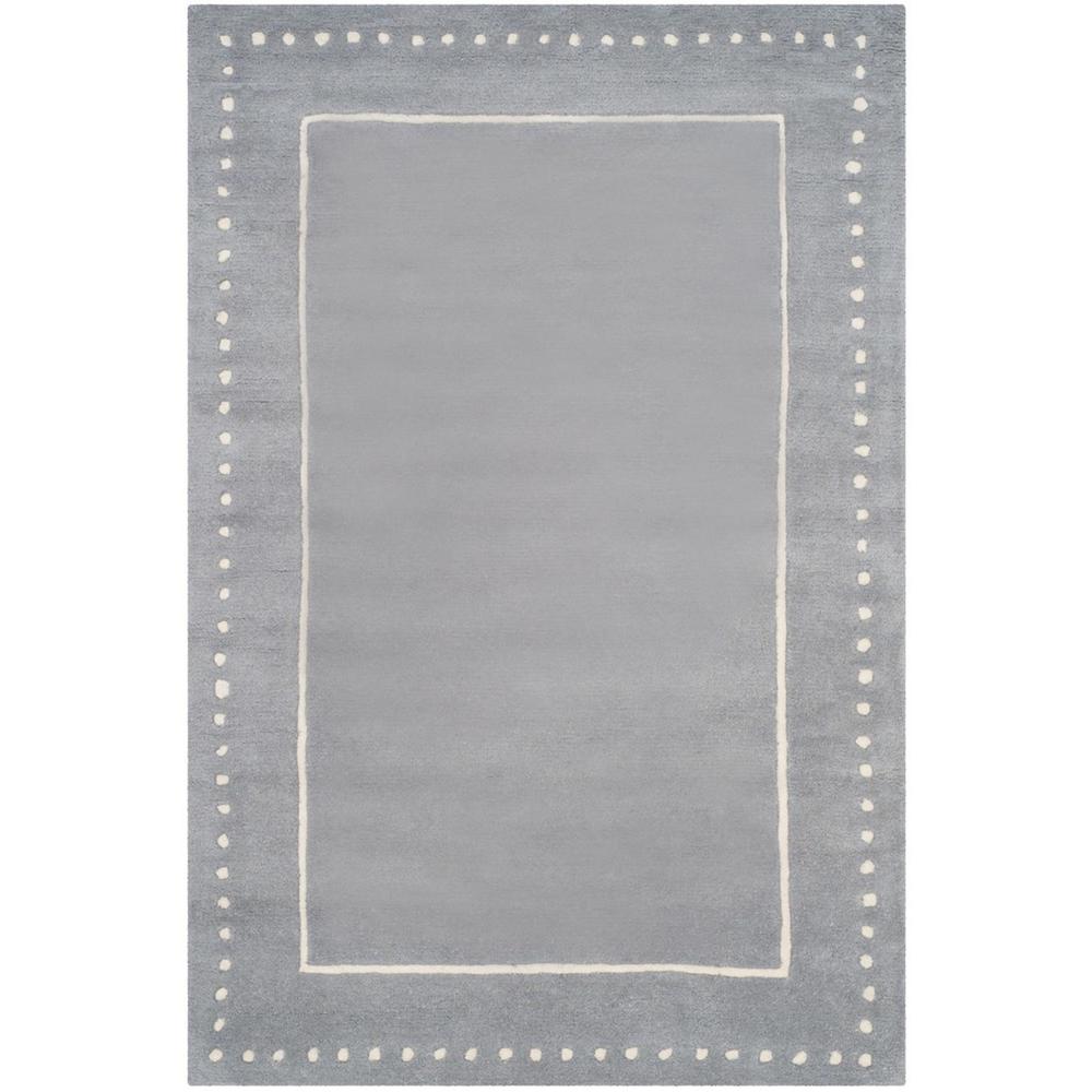 BELLA, SILVER / IVORY, 4' X 6', Area Rug, BEL151D-4. The main picture.