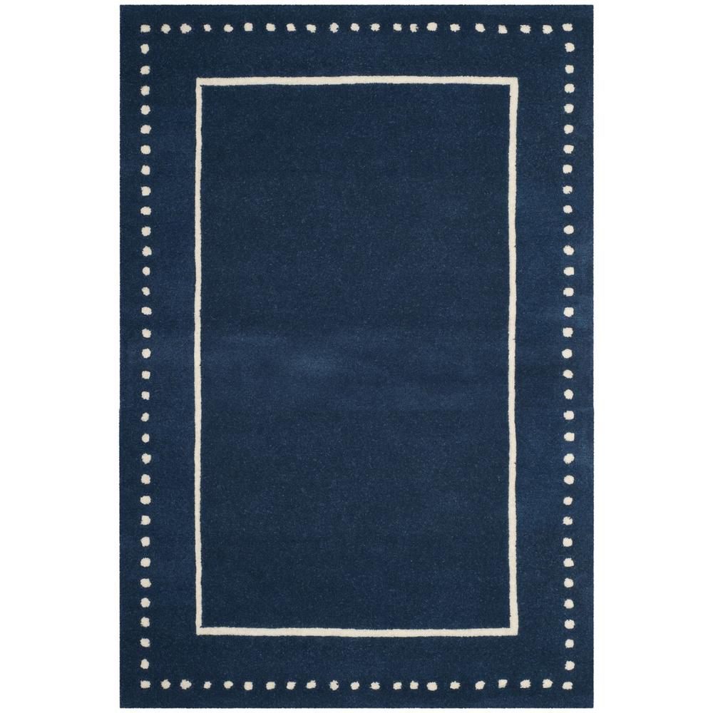 BELLA, NAVY BLUE / IVORY, 4' X 6', Area Rug. Picture 1