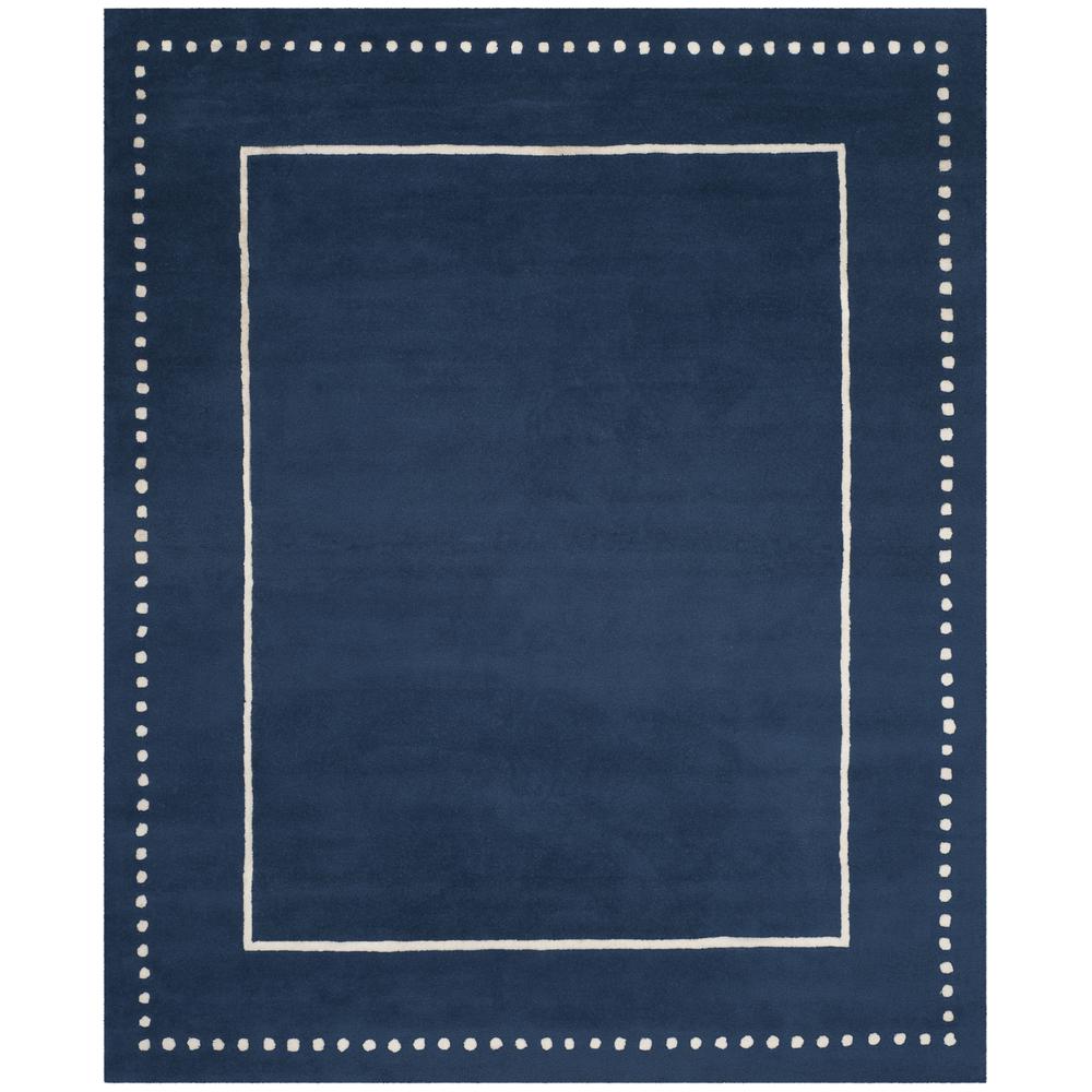 BELLA, NAVY BLUE / IVORY, 8' X 10', Area Rug. Picture 1