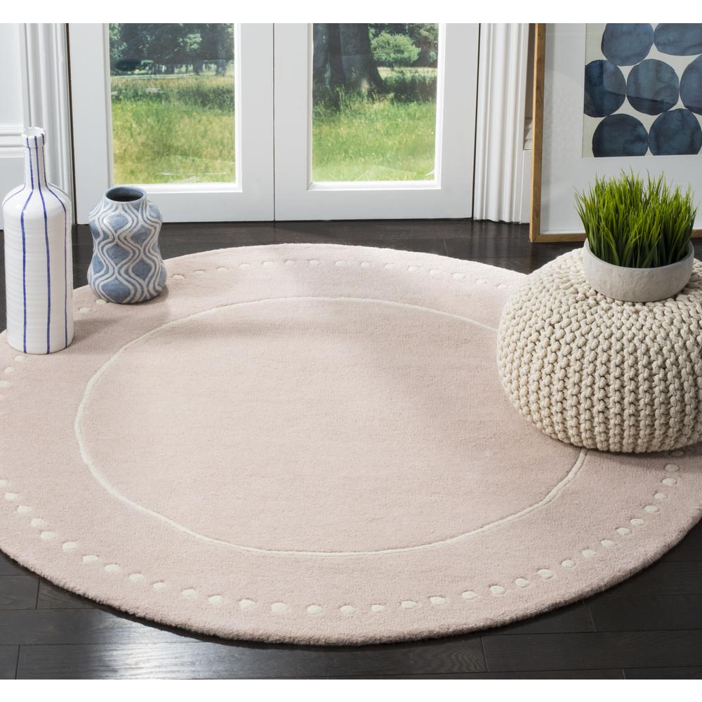 BELLA, LIGHT PINK / IVORY, 5' X 8', Area Rug. Picture 6