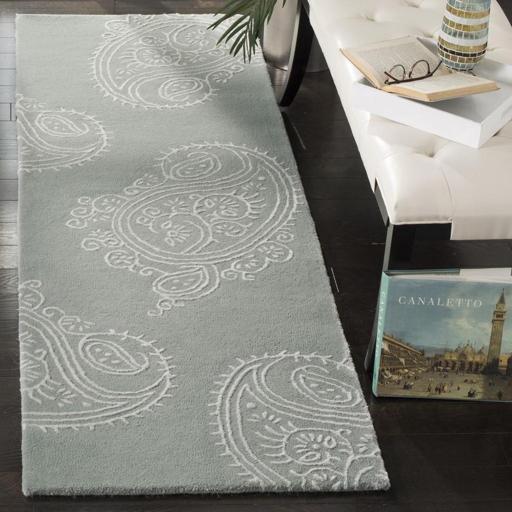 BELLA, GREY / IVORY, 2'-3" X 7', Area Rug, BEL153A-27. Picture 1