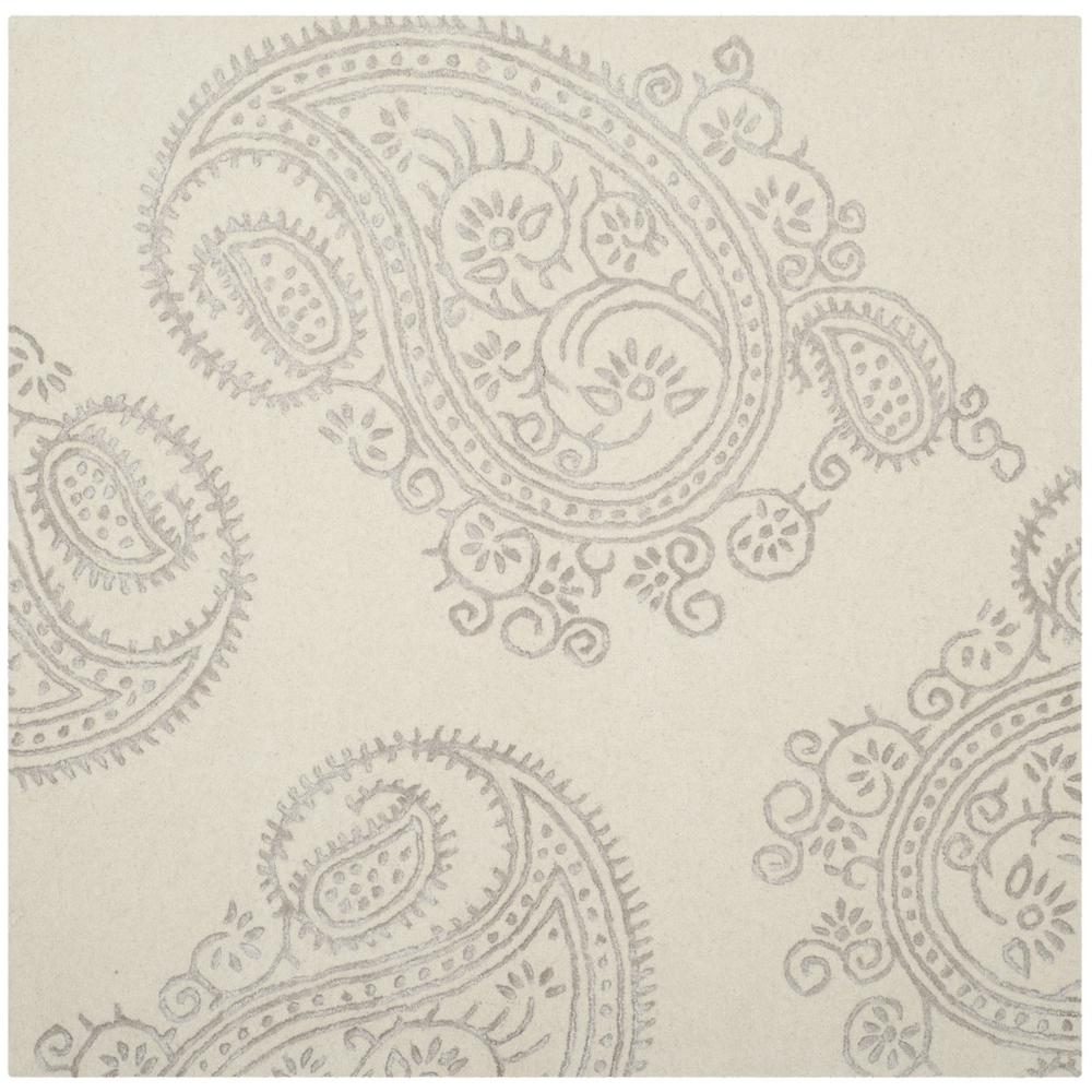 BELLA, IVORY / BEIGE, 5' X 5' Square, Area Rug. Picture 1