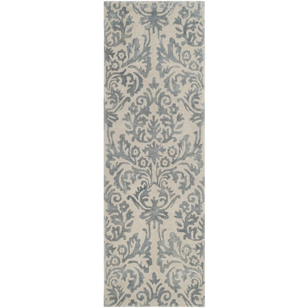 BELLA, IVORY / SILVER, 2'-3" X 7', Area Rug. Picture 1
