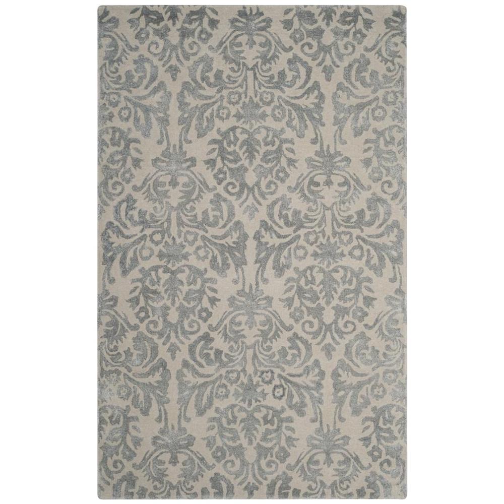 BELLA, IVORY / SILVER, 5' X 8', Area Rug. Picture 1