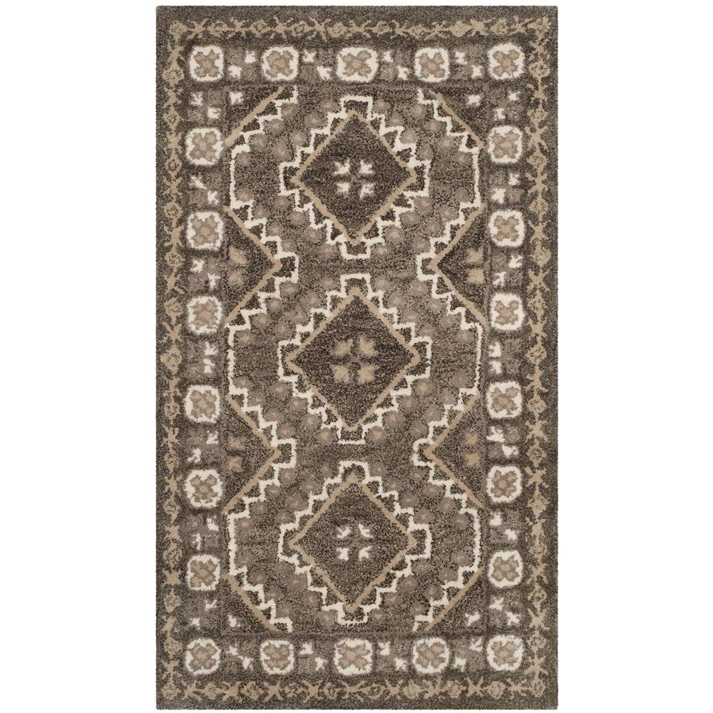 BELLA, BROWN / TAUPE, 2'-6" X 4', Area Rug. Picture 1