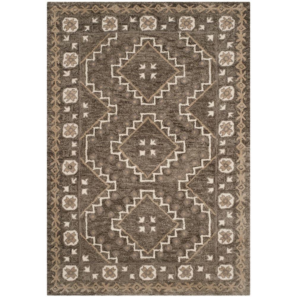 BELLA, BROWN / TAUPE, 4' X 6', Area Rug. Picture 1