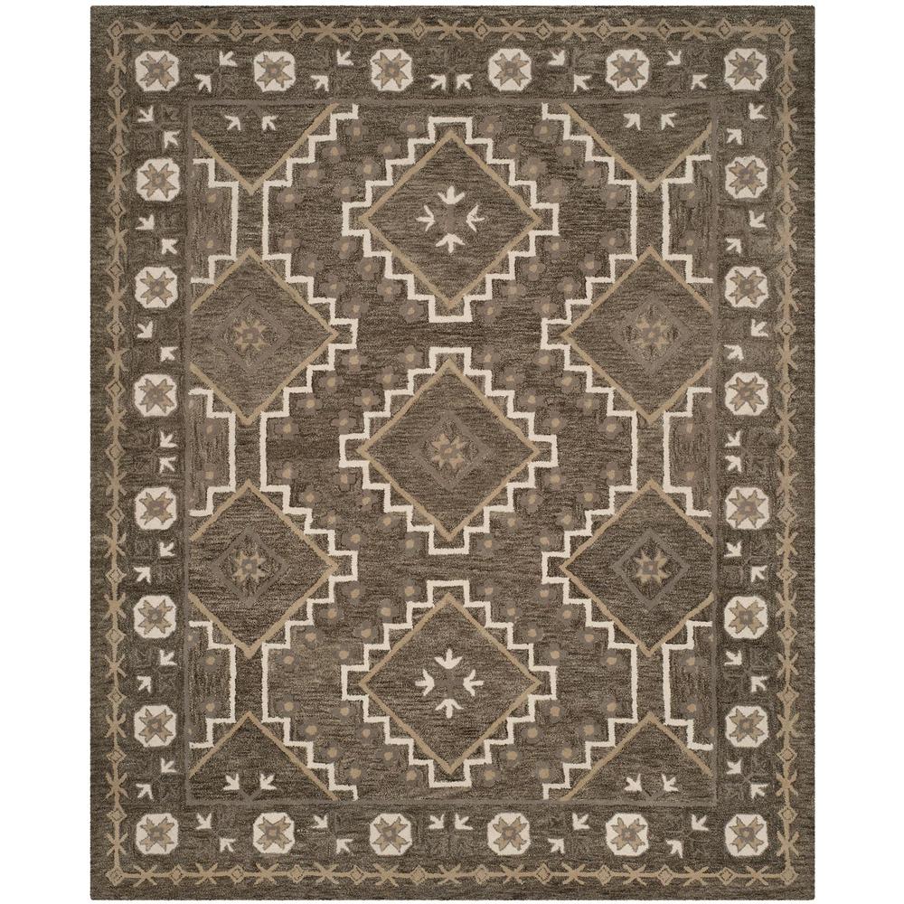BELLA, BROWN / TAUPE, 8' X 10', Area Rug. Picture 1