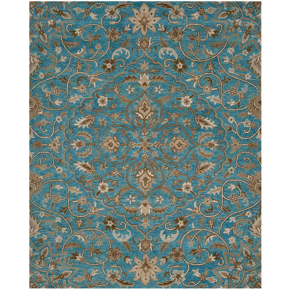 BELLA, BLUE / TAUPE, 8' X 10', Area Rug. Picture 1
