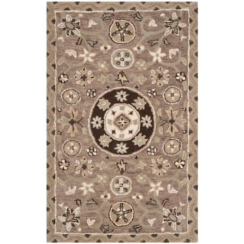 BELLA, TAUPE / LIGHT GREY, 2'-6" X 4', Area Rug. Picture 1