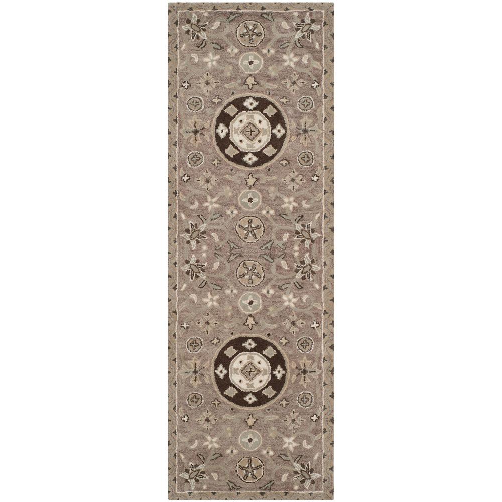BELLA, TAUPE / LIGHT GREY, 2'-3" X 7', Area Rug. Picture 1