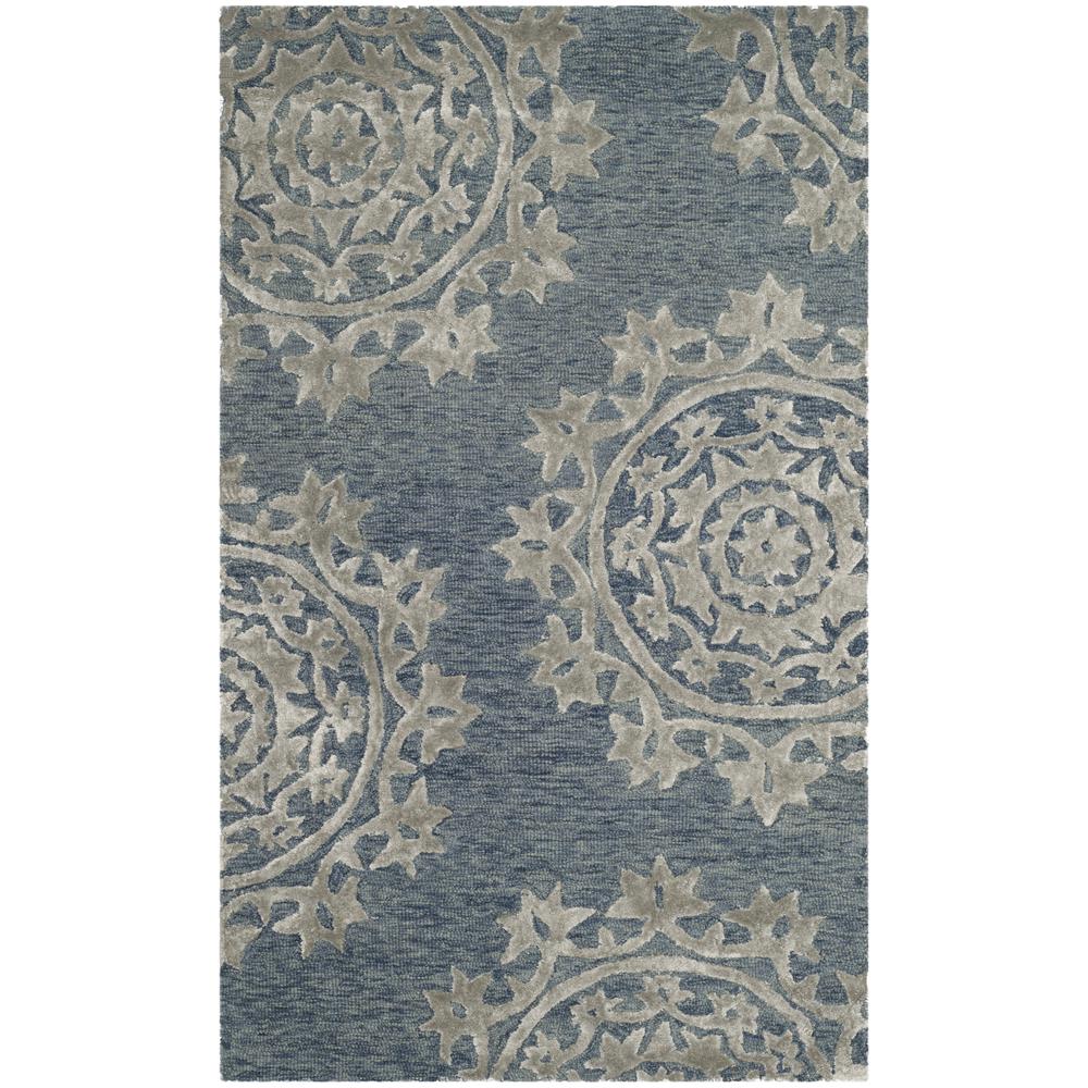 BELLA, BLUE, 3' X 5', Area Rug, BEL914A-3. Picture 1